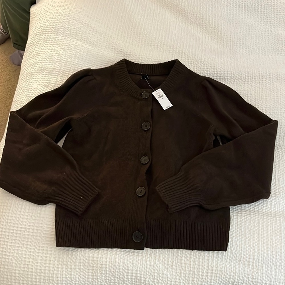 Gap button down sweater cardigan brown